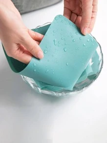 1 Đồng Màu Nơi Thảm Bắc Âu Hiện Đại Đồng Bằng Silicon Xanh Bàn Cho Nhà Bếp Bàn Ăn - màu xanh lá - Xem 2