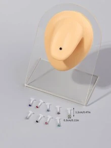 10 Cái/bộ Xỏ Khuyên Tối Giản Ngộ Nghĩnh Cho Phụ Nữ Để Trang Trí Hàng Ngày - Nhiều màu - Xem 2