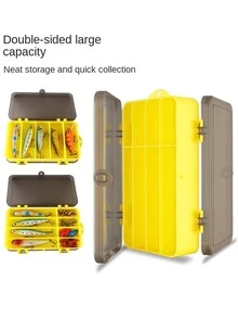 1pc Double-layer Fishing Tackle Box - Blue - View 2