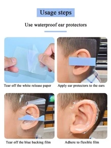 20入組/套透明耳朵保護裝置織帶 - 無色 - 查看 7