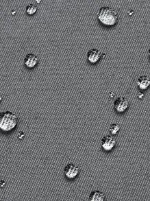 Solid Color Single Panel Outdoor Curtain, Minimalist Polyester Waterproof Outdoor Curtain For Outdoor - Dark Grey - View 4