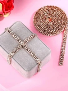 1pc Rhinestone Decor DIY Decoration - Rose Gold - View 3