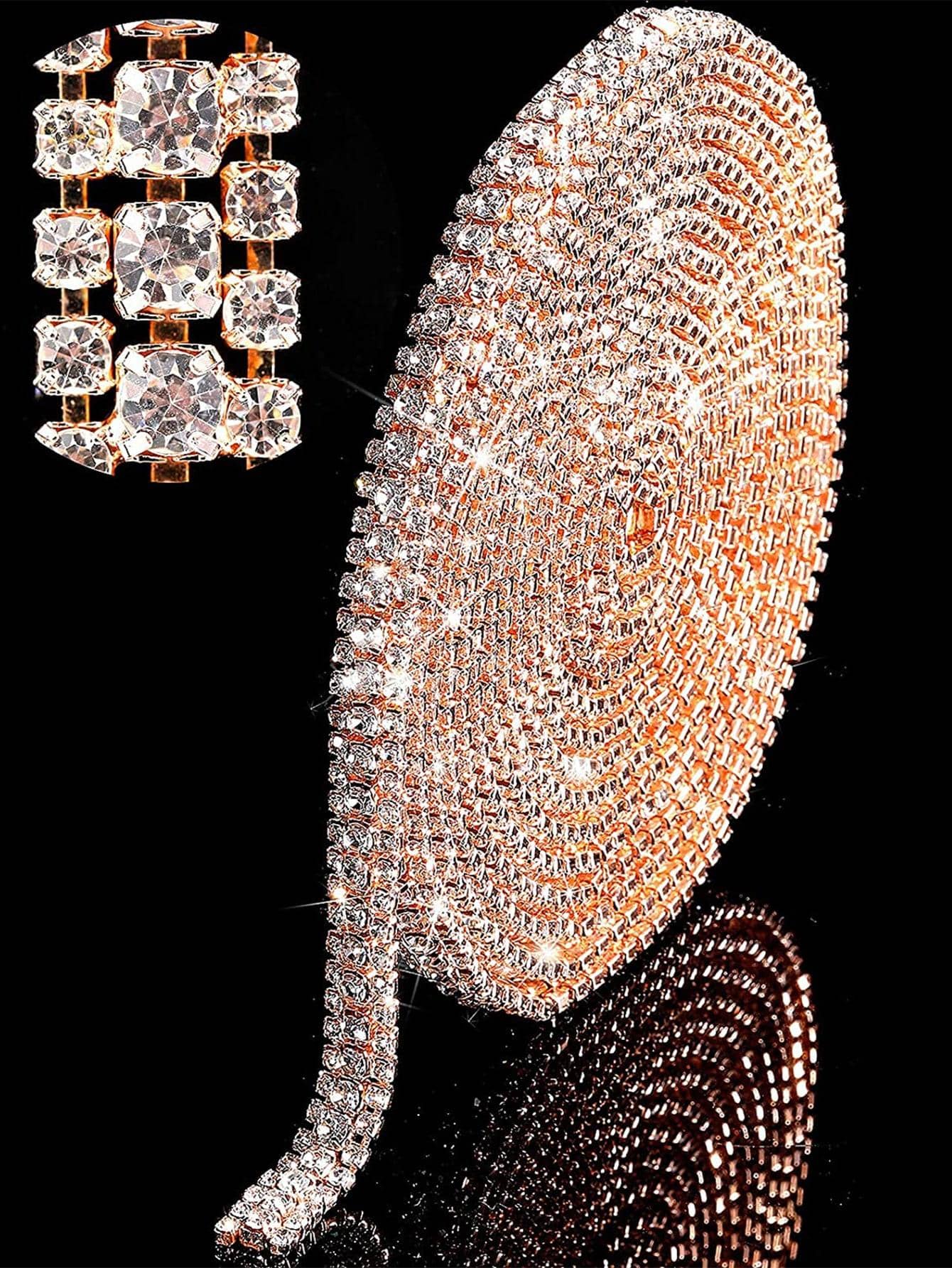 1pc Rhinestone Decor DIY Decoration - Rose Gold - View 1