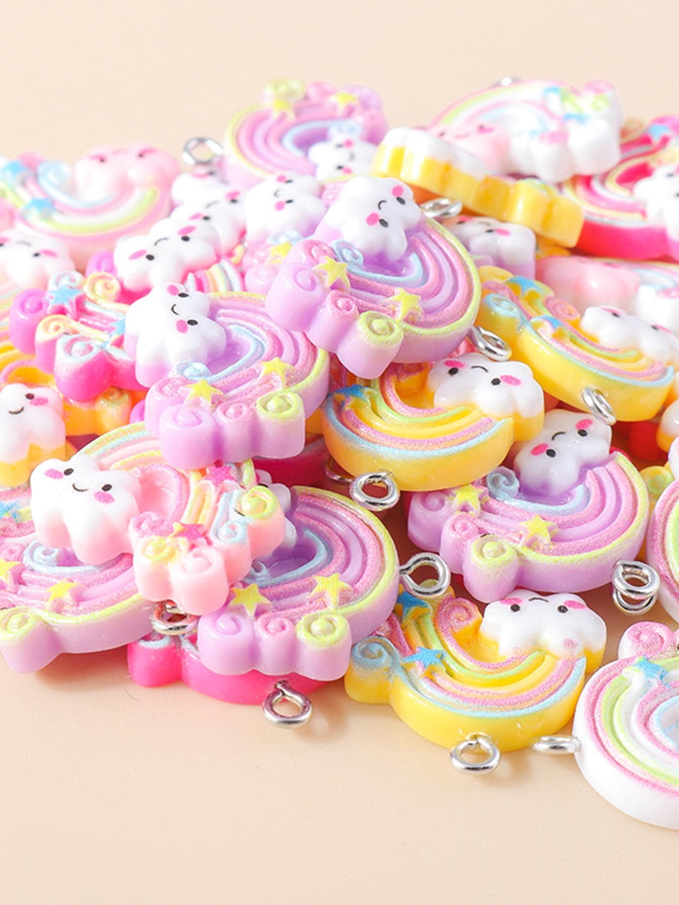 15入組隨機彩虹DIY吊墜 - 彩色 - 查看 1