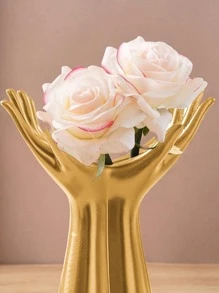 1 件手工设计花瓶、家居装饰、花瓶、餐桌装饰 - 金色 - 查看 2