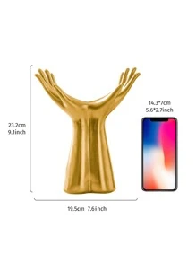 1 件手工设计花瓶、家居装饰、花瓶、餐桌装饰 - 金色 - 查看 6