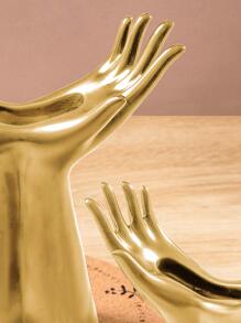 1 件手工设计花瓶、家居装饰、花瓶、餐桌装饰 - 金色 - 查看 5