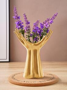 1 件手工设计花瓶、家居装饰、花瓶、餐桌装饰 - 金色 - 查看 3