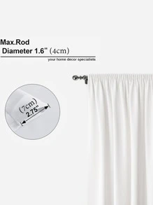 2入組蠟燭印花現代滌綸遮光窗簾適用於家庭 - 彩色 - 查看 4