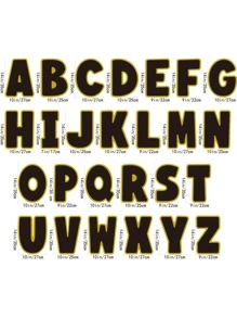 1set Letter Graphic Decorative Garden Stake
