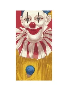 Sun Protective Anti UV Smile Joker Tube Bandana - Red and White - View 3