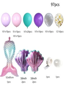 97 chiếc Vòng hoa trang trí thiết kế nàng tiên cá - Màu be - Xem 5