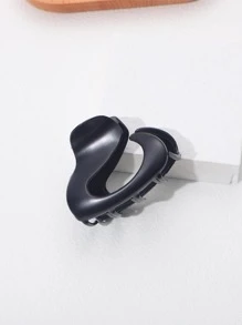 1 chiếc kẹp tóc thời trang tối giản không đối xứng đa năng cho phụ nữ, dùng trong cuộc sống hàng ngày - màu đen - Xem 2