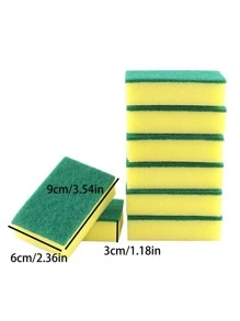 5pcs Two Tone Cleaning Sponge - Multicolor - View 4
