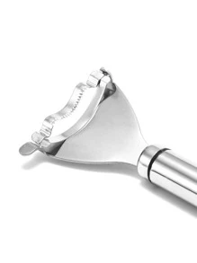 1pc Stainless Steel Corn Peeler - Silver - View 4