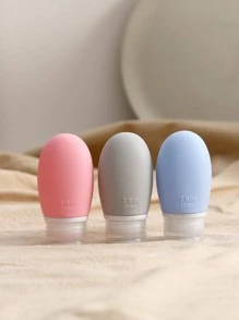 3 cái/bộ Hộp đựng kem dưỡng da silicon di động, Chai dưỡng da tối giản dành cho ngoài trời - Nhiều màu - Xem 1