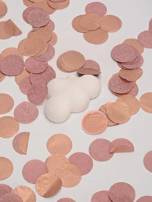 1pack Round Throwing Confetti - Rose Gold - View 2