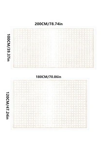 1入組幾何圖案地板地毯現代織物防滑家用地毯 - 彩色 - 查看 5