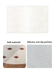 1入組幾何圖案地板地毯現代織物防滑家用地毯 - 彩色 - 查看 6