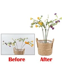 10 piezas/set Estaca de planta de plástico apoyo a la planta modernista punta de flecha diseño para jardín - Verde Oliva - Ver 7