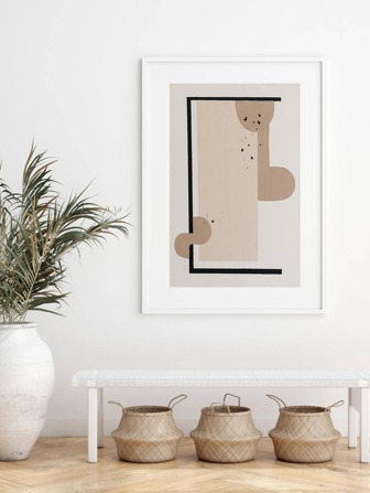 1pc Abstract Pattern Unframed Painting, Modern Non-woven Fabric Wall Art Painting For Home Wall Decor