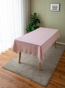 1 Khăn Trải Bàn Thiết Kế Hình Học, Tua Rua Hiện Đại Trang Trí Vải Trang Trí Bàn Cho Bàn Ăn - Nhiều màu - Xem 2