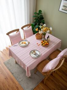 1 Khăn Trải Bàn Thiết Kế Hình Học, Tua Rua Hiện Đại Trang Trí Vải Trang Trí Bàn Cho Bàn Ăn - Nhiều màu - Xem 1