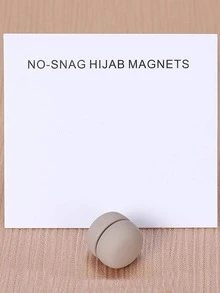 1pc Women Solid Casual Scarf Magnet For Daily Life - Grey - View 3