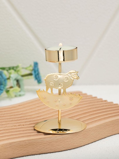 Set Di 3 Portacandele In Ferro Oro Antico, Altezze 30.5/35.6/39.4 Cm, Per Candele Coniche Da 1.9 Cm, Decorazione Tavolo