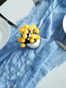 1pc Solid Table Runner - Baby Blue - View 2