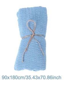 1pc Solid Table Runner - Baby Blue - View 3