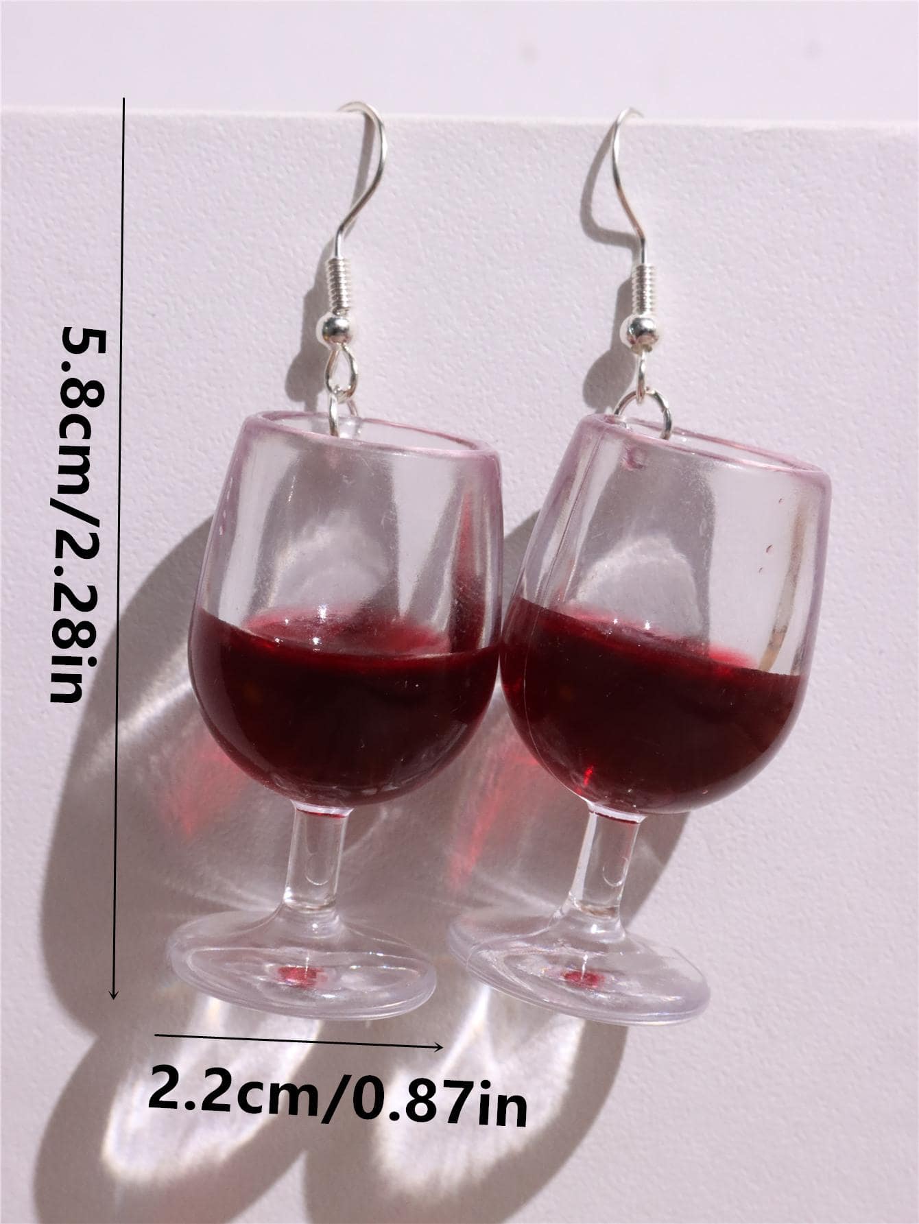 Orecchini Pendenti A Forma Di Calice Di Vino E Champagne – Con Perle E Strass, Idea Regalo Originale Per Donna