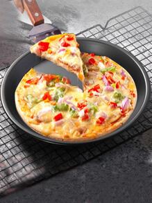 1 pieza Pan de pizza hierro - Negro - Ver 1