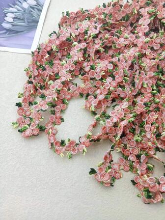 1入組花卉設計DIY縫紉飾邊現代滌綸家用縫紉飾邊