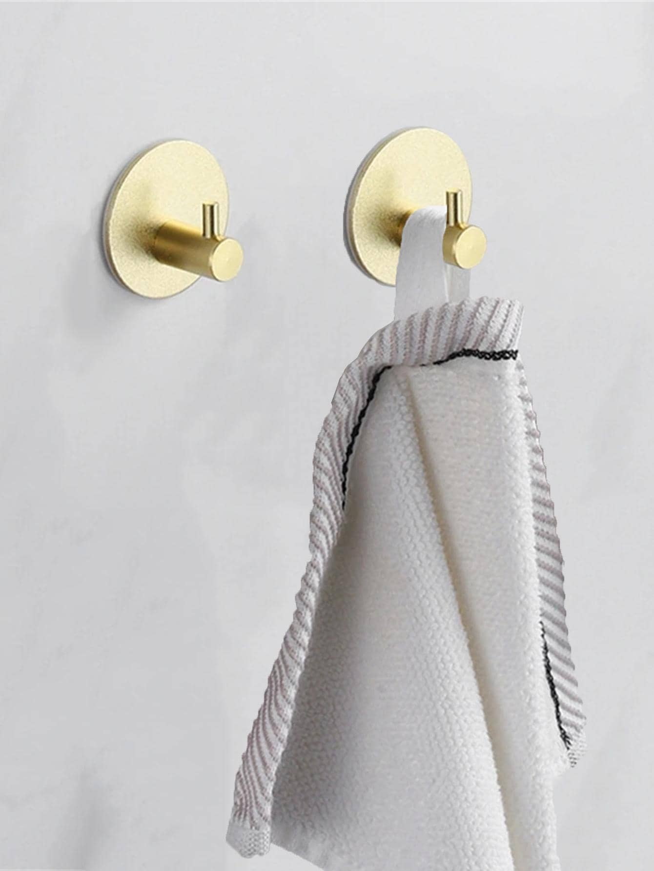 1 móc treo tường hợp kim nhôm, móc treo tường màu tối giản cho gia đình - Vàng - Xem 1