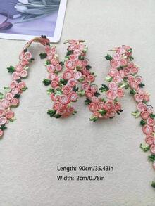 1入組花卉設計DIY縫紉飾邊現代滌綸家用縫紉飾邊