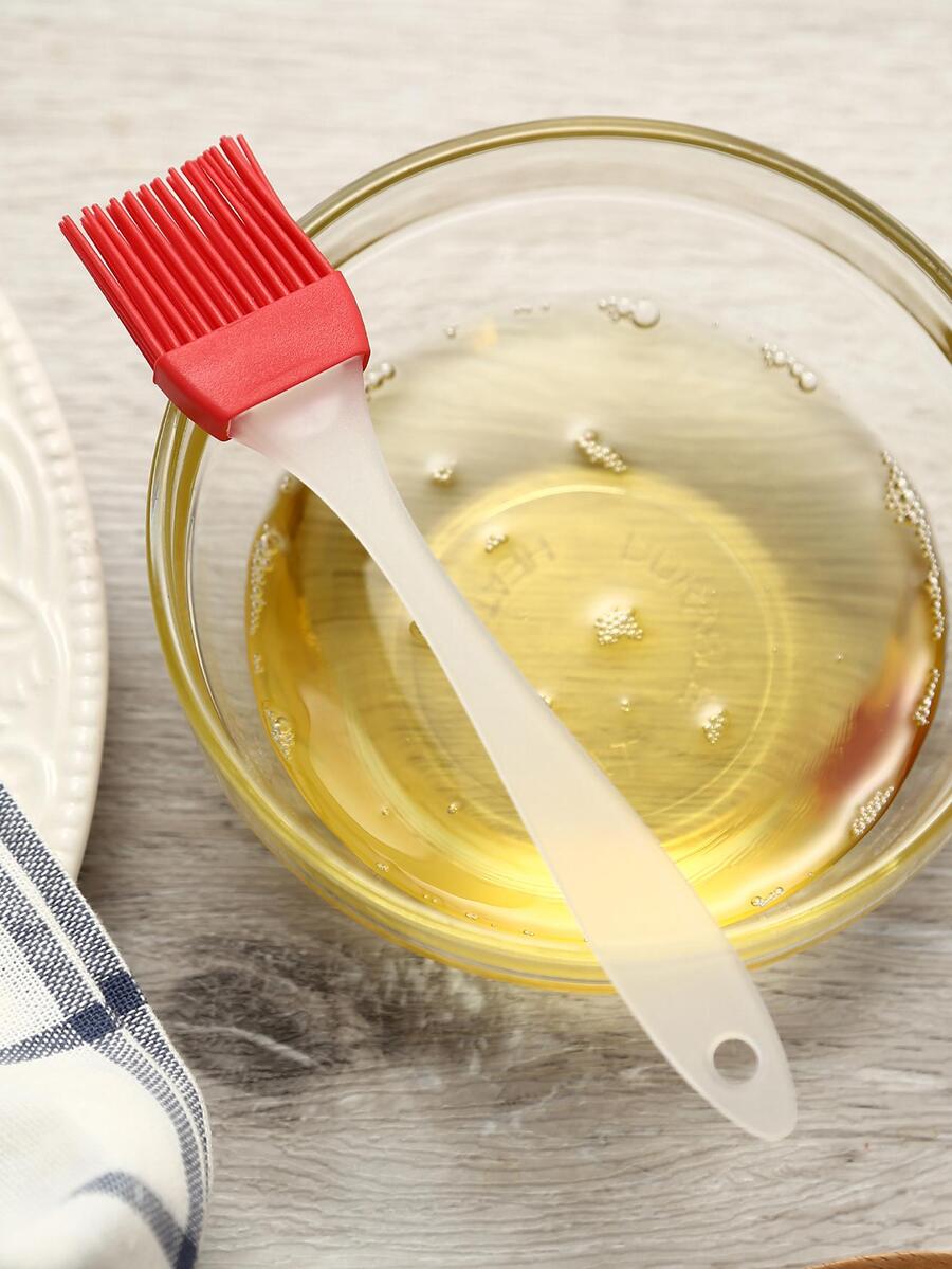 1入組矽膠油現代雙色油刷適用於廚房 - 紅色 - 查看 1