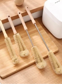 1入組尼龍清潔現代長手柄清潔刷適用於家庭 - 米色 - 查看 1