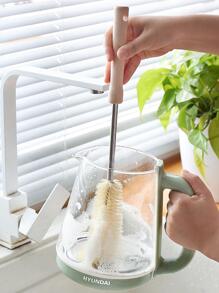 1入組尼龍清潔現代長手柄清潔刷適用於家庭 - 米色 - 查看 3