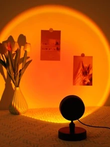 1入組PC投影燈現代日落設計家居燈