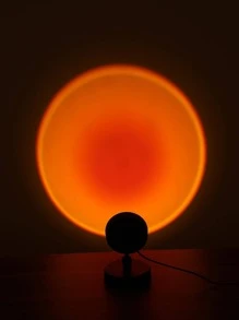 1入組PC投影燈現代日落設計家居燈