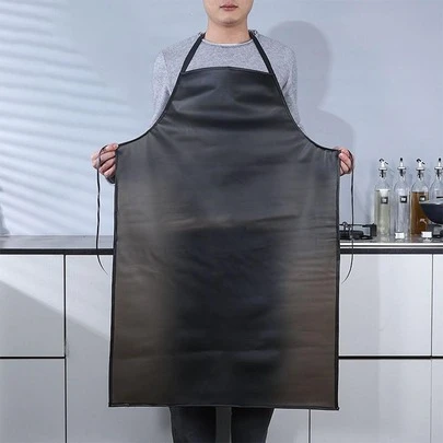 1pc PVC Apron, Minimalist Solid Color Apron For Home,Kitchen,Bathroom,Home,Household Suppliers