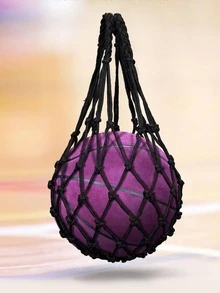 1pc Black Polyester Hollow Out Training Bag - Black - View 6