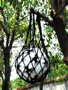 1pc Black Polyester Hollow Out Training Bag - Black - View 7