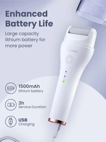 1pc Electric Foot Grinder Machine Remover - White - View 4