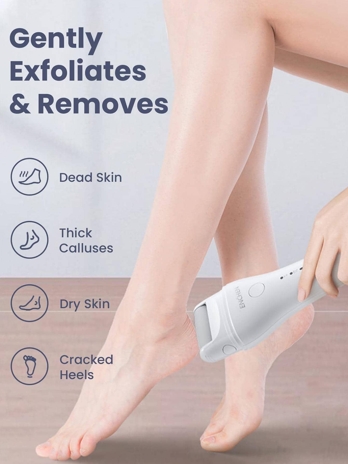 1pc Electric Foot Grinder Machine Remover - White - View 1