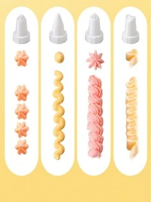 1set Piping Nozzle & Piping Gun - White - View 8