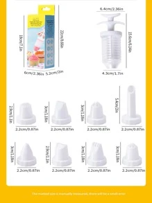 1set Piping Nozzle & Piping Gun - White - View 11