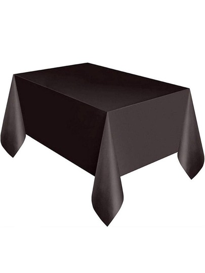 137x183cm Disposable Unicolored Tablecloth For Birthday, Wedding & Christmas Parties, Rectangular Wipe-Clean Table Covers Decor