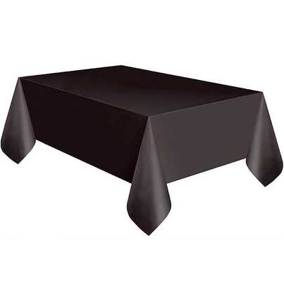 137x183cm Disposable Unicolored Tablecloth For Birthday, Wedding & Christmas Parties, Rectangular Wipe-Clean Table Covers Decor